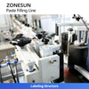 ZONESUN ZS-FAL180C8 Automatic Paste Filling, Capping Labeling Machine Production Line