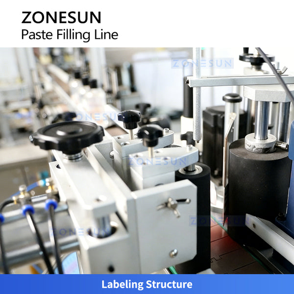 ZONESUN ZS-FAL180C8 Automatic Paste Filling, Capping Labeling Machine Production Line