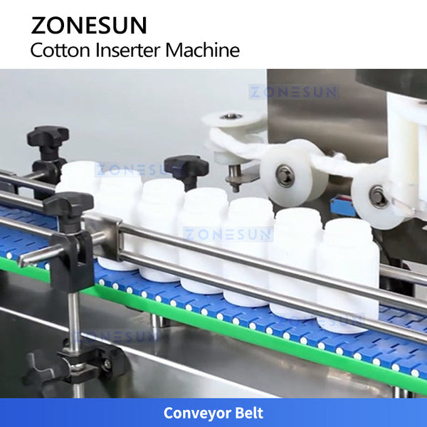 ZONESUN ZS-SED10 Automatic Cotton Inserter Machine Bottle Cottoning Equipment for Bottling Lines