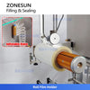 ZONESUN ZS-FAL180G4 Automatic Rotor Pump Weighing Filling and Sealing Line for Paste