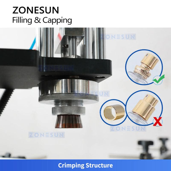 ZONESUN ZS-AFC25 Magnetic Pump Perfume Bottle Filling Capping Machine