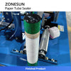 ZONESUN ZS-ZGJB20 Automatic Paper Tube Top Tape Sealing Machine Composite Can Tape Sealer