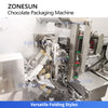 ZONESUN ZS-CWM2 Automatic Chocolate Bar Fold Wrapping Machine | 200–260 pcs/min