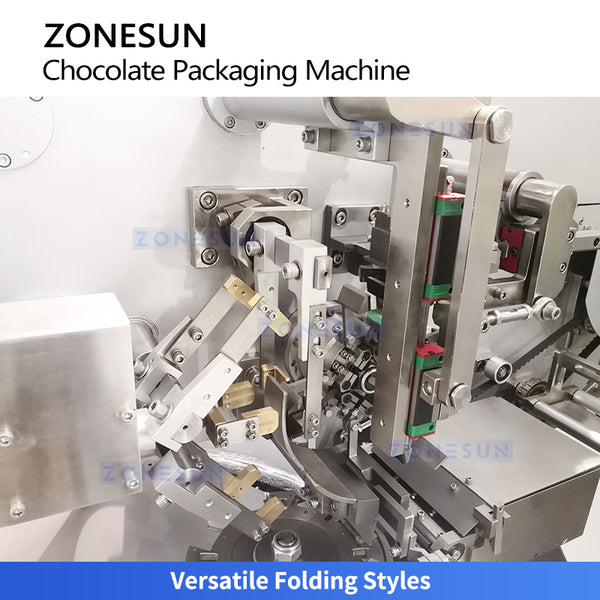 ZONESUN ZS-CWM2 Automatic Chocolate Bar Fold Wrapping Machine | 200–260 pcs/min