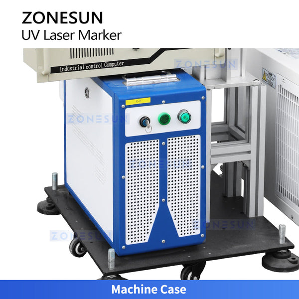 ZONESUN ZS-UVC2 UV Visual Laser Engraving Machine Automatic Target Alignment for Medical Cosmetic Packaging