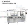 ZONESUN ZS-VTXG50 Servo Tracking Filling Machine Automatic Cap Dropping and Screw Capping System 3-in-1 Monoblock