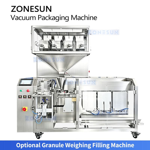 ZONESUN ZS-AFS015 Automatic 3-Chamber Premade Pouch Vacuum Packaging Machine