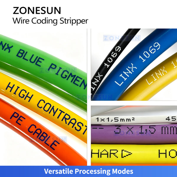ZONESUN ZS-EW30 Automatic Wire Cutting Stripping and Marking Machine for Multi-Core Cable