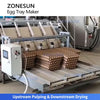 ZONESUN ZS-PT1000 Automatic Rotary Paper Pulp Molding Machine Egg Fruit Tray Making Equipment