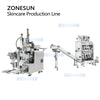 ZONESUN ZS-MS3TPF Mask Sheet Folding and Bagging Machine Turnkey Sachet Filling Sealing Solution