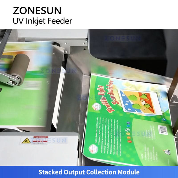 ZONESUN ZS-FYP6 Automatic Paging UV Inkjet Printer for Packaging and Labels