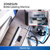 ZONESUN ZS-TB260R Automatic Round Bottle Labeling Machine Single Double Side Labeler Sticker Label Applicator