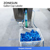 ZONESUN ZS-TB5C Automatic Top Surface Labeling Machine for Gallon Water Caps with Cap Sorting System