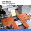 ZONESUN ZS-AFCL13 Automatic Monodose Ampoule Strip Filling Sealing Labeling Machine for Serum Eye Drops