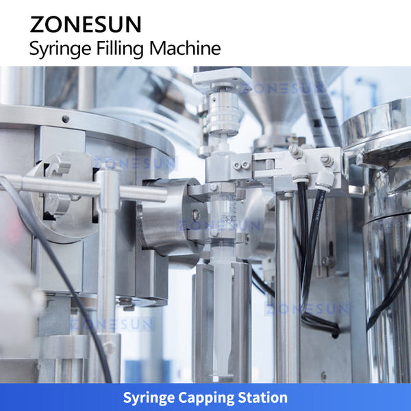 ZONESUN ZS-ZFC2 Automatic Pre-filled Syringe (PFS) Filling and Sealing Machine Syringe Filler with Plunger Insertion