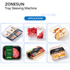ZONESUN ZS-FK55 Automatic Tray Sleeving Machine for Food Containers Fruit Food Trays