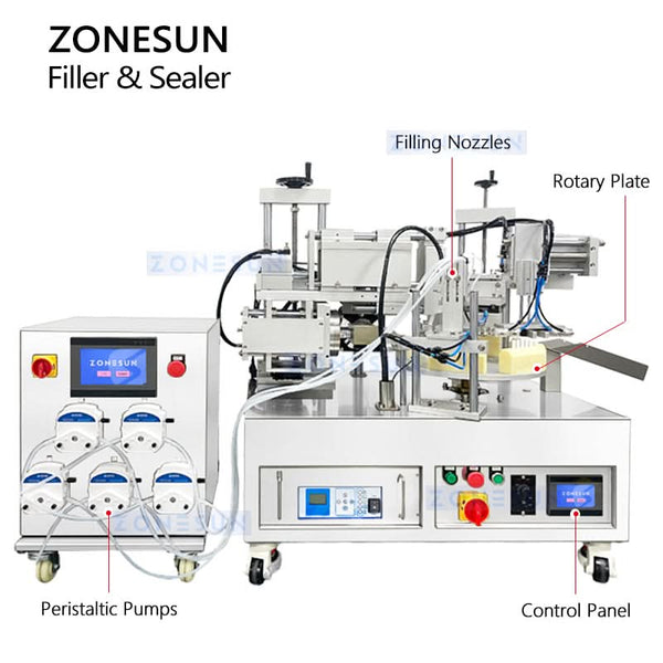 ZONESUN ZS-FS70U Plastic Ampoule Filling and Sealing Machine for Pharma & Cosmetics