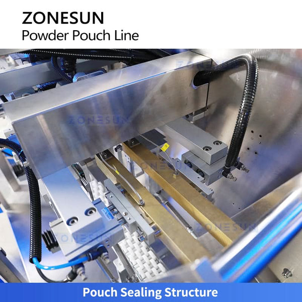 ZONESUN ZS-AFS320 Premade Pouch Powder Filling and Sealing Machine Auger Filler Vacuum Dust Collector