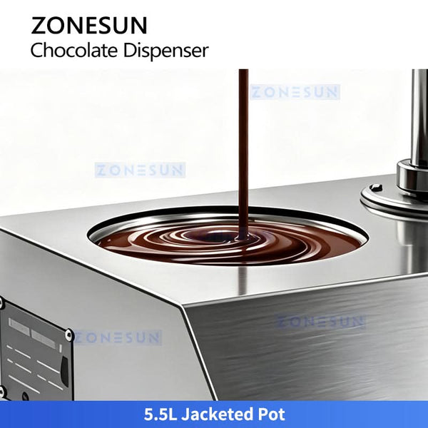ZONESUN ZS-DJ500 Commercial Stainless Steel Chocolate Dispenser