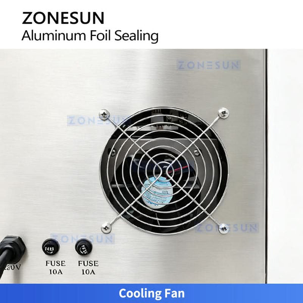 ZONESUN ZS-FK1300 Automatic Induction Foil Sealing Machine 10–70mm Bottles