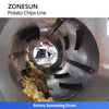 ZONESUN ZS-PCL1 Fully Automatic Potato Chips Production Line Washing to Frying System