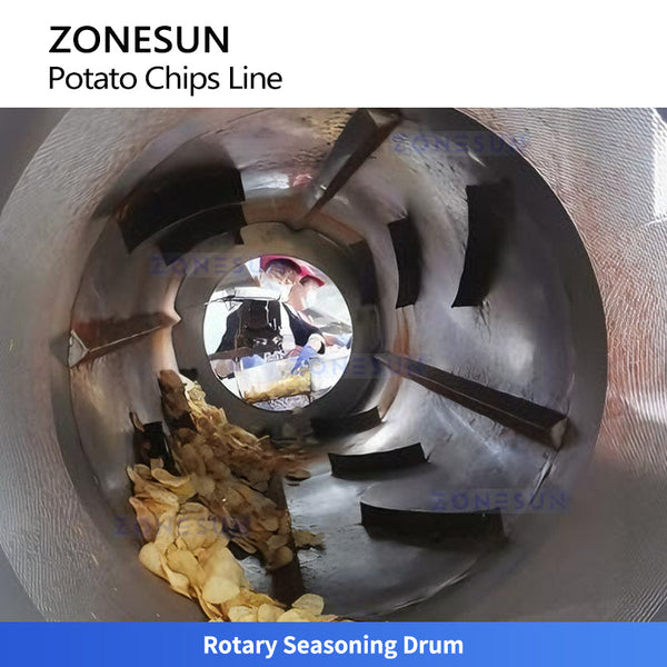ZONESUN ZS-PCL1 Fully Automatic Potato Chips Production Line Washing to Frying System