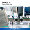 ZONESUN ZS-FAL180D8 Automatic Tabletop Paste Filling Capping and Labeling Line