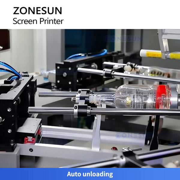 ZONESUN ZS-SWP4 Multi-Color Bottle Screen Printing and Hot Stamping Machine