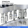 ZONESUN ZS-AFC12M Rotary Spouted Pouch Filling and Capping Machine Piston Filling