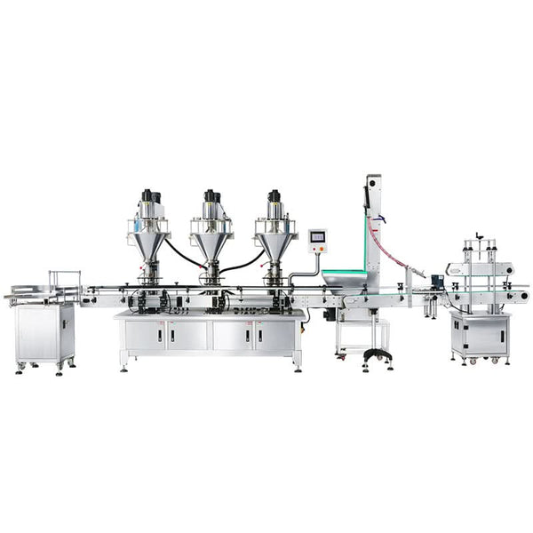 ZONESUN ZS-FMYG1 Powder Filling Line with Auger Filler and Capping Machine