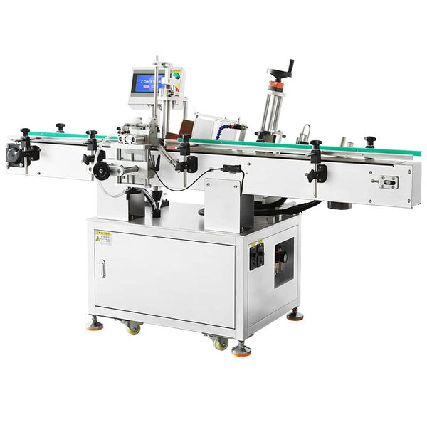 Label Machine Tappered Labels ZONESUN Automatic Tapered Label Applicator Bottle Labeling Machine Con