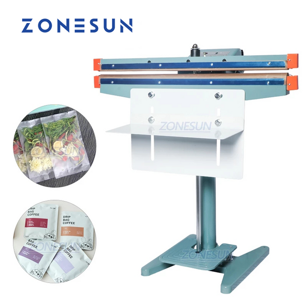 ZONESUN ZS-FK350 Dual Use Heat Sealing Machine for Plastic aluminum Foil Paper Bags