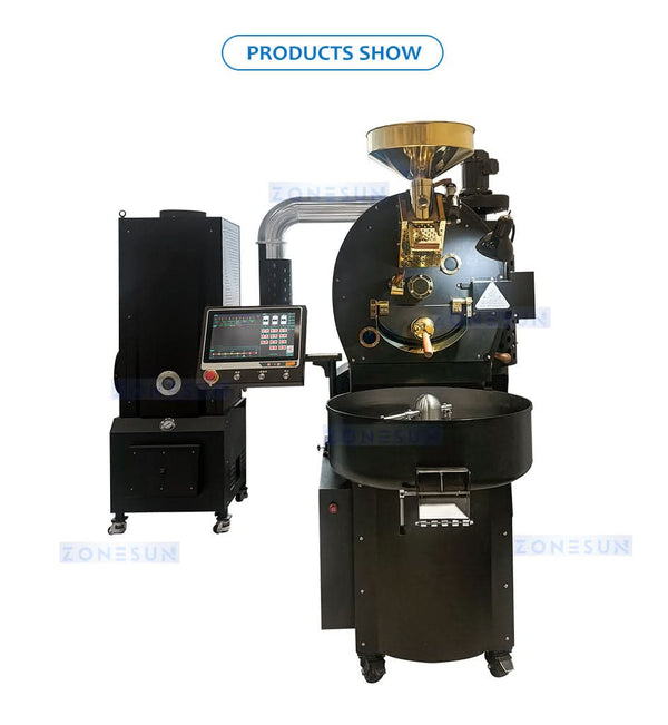 ZONESUN ZS-GHK3 Coffee Bean Roaster Machine with Exhaust System