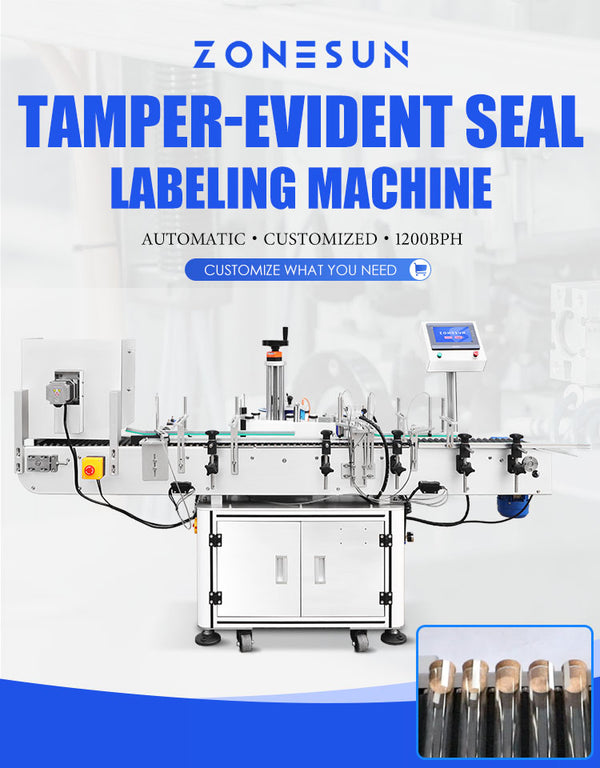 ZONESUN® automatic tamper evident labeling machine