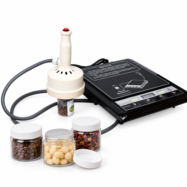 ZONESUN GLF-500F-Durable-Type sealing machine with application samples on white background