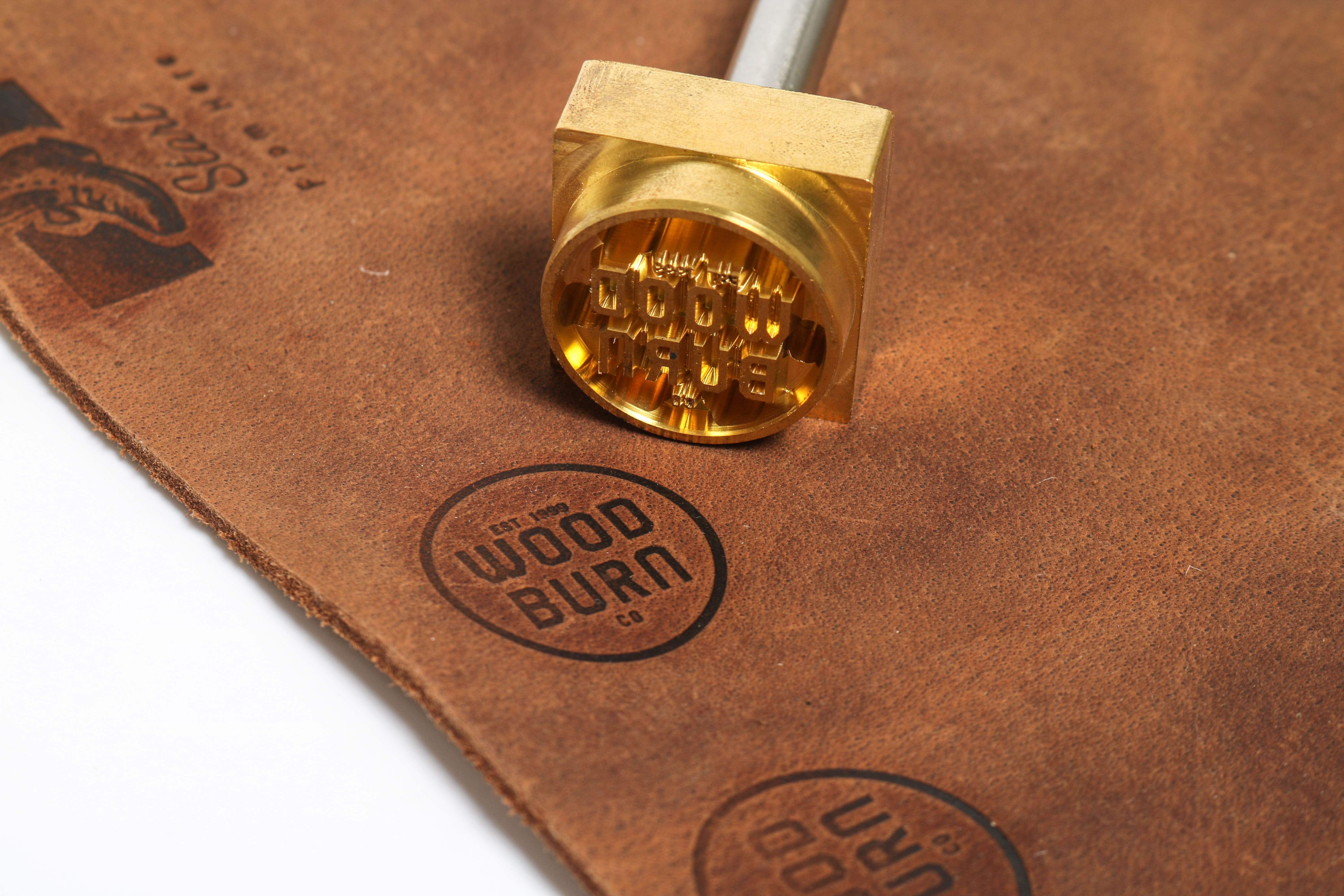 ZONESUN Custom Brass Logo Stamp Mold for Leather Wood PU Hot Foil Stam