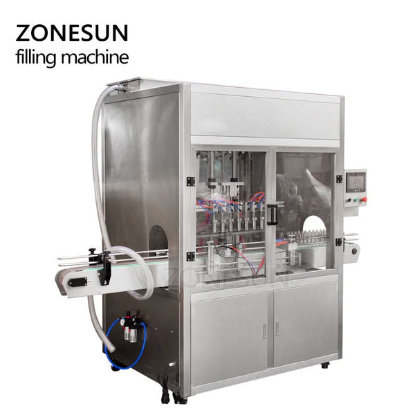 ZONESUN ZS-YT8T-8ZL Automatic 4 Nozzles Pneumatic Liquid Filling Machine