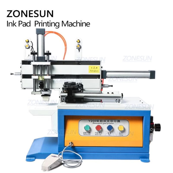 ZONESUN Y200 Pneumatic Flat & Curved Surface Pad Printing Machine