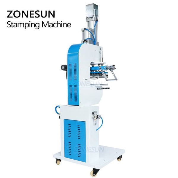 ZONESUN ZS-819SK Pneumatic Hot Stamping Machine Embossing Machine for Leather Paper Plastic