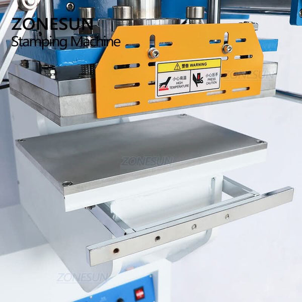 ZONESUN ZS-819SK Pneumatic Hot Stamping Machine Embossing Machine for Leather Paper Plastic