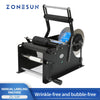 ZONESUN ZS-50P Manual Round Bottle Labeling Machine with Pressing Bar Upgrade