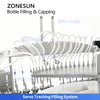 Servo tracking filling system with piston pumps