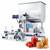 ZS-DTGT900U filling machine with application sample containers