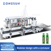 ZONESUN 4 Nozzles Automatic Magnetic Pump Liquid Filling Machine ZS-DTMP4A