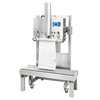 ZONESUN ZS-DZ600OL vertical nozzle vacuum sealer full machine view with roller conveyor
