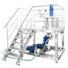 ZONESUN ZS-EM2 Stainless Steel Emulsifying Mixing Tank with Operating Platform for Cosmetics & Food