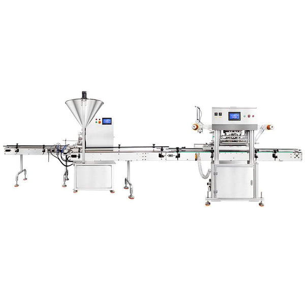 ZONESUN ZS-FAL180G4 Automatic Rotor Pump Weighing Filling and Sealing Line for Paste