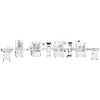 ZONESUN ZS-FAL180V10 4-Head Paste Filling Line Air Rinser Filler Screw Capper Press Capper Turnkey System