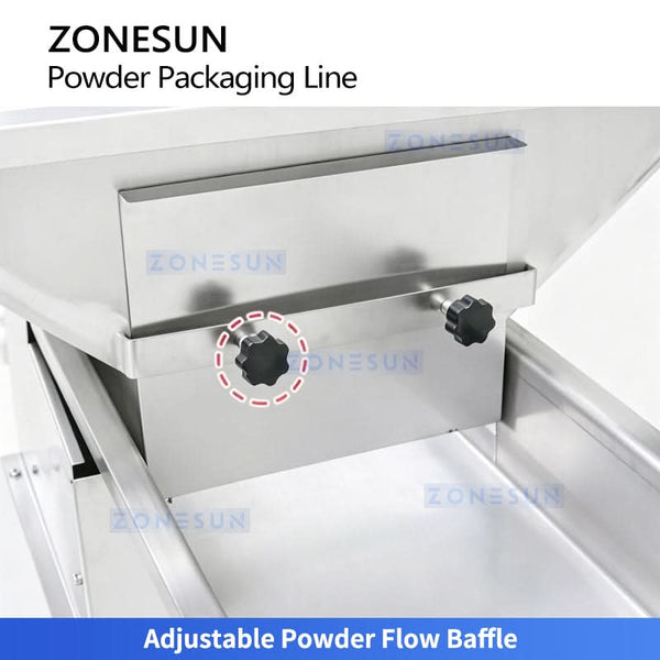 ZONESUN ZS-FAL180X6 adjustable powder flow baffle