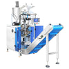 ZONESUN ZS-FS220UB High Speed Liquid Form Fill Seal Machine with Conveyor Belt for Juice Sauce Sachet Pouch